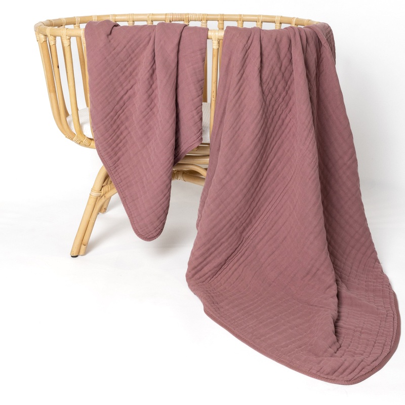 Cloud Muslin Quilt – Berry