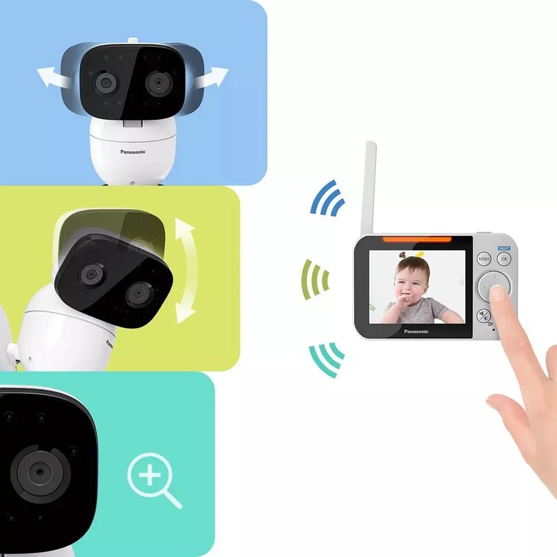 Extra Long Range Video Baby Monitor 3.5″ – KX-HN4001W (See Description)