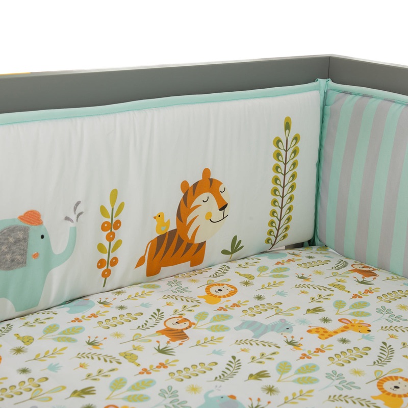 Lambs & Ivy Dena Happi Jungle Crib Bumper