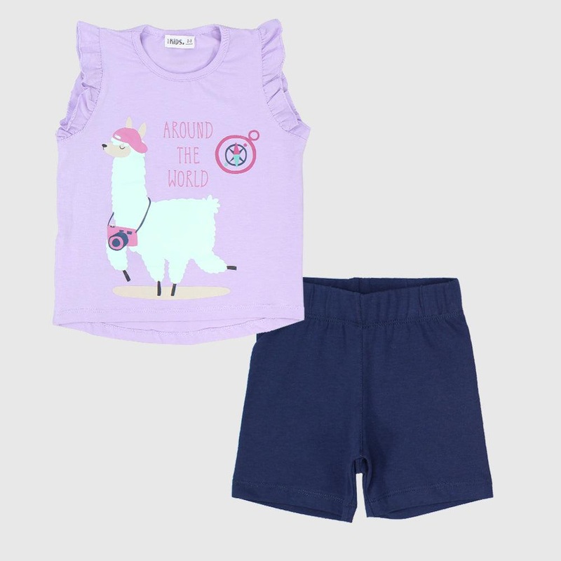 “Around The World” Sleeveless Pajama