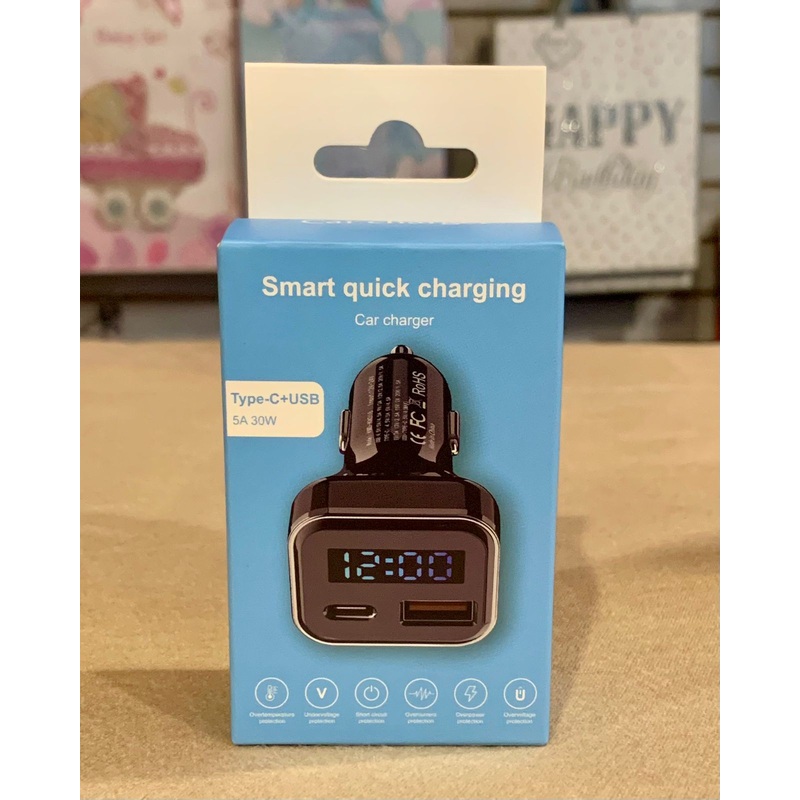 Car Charger Type C & USB Charge FTS32415