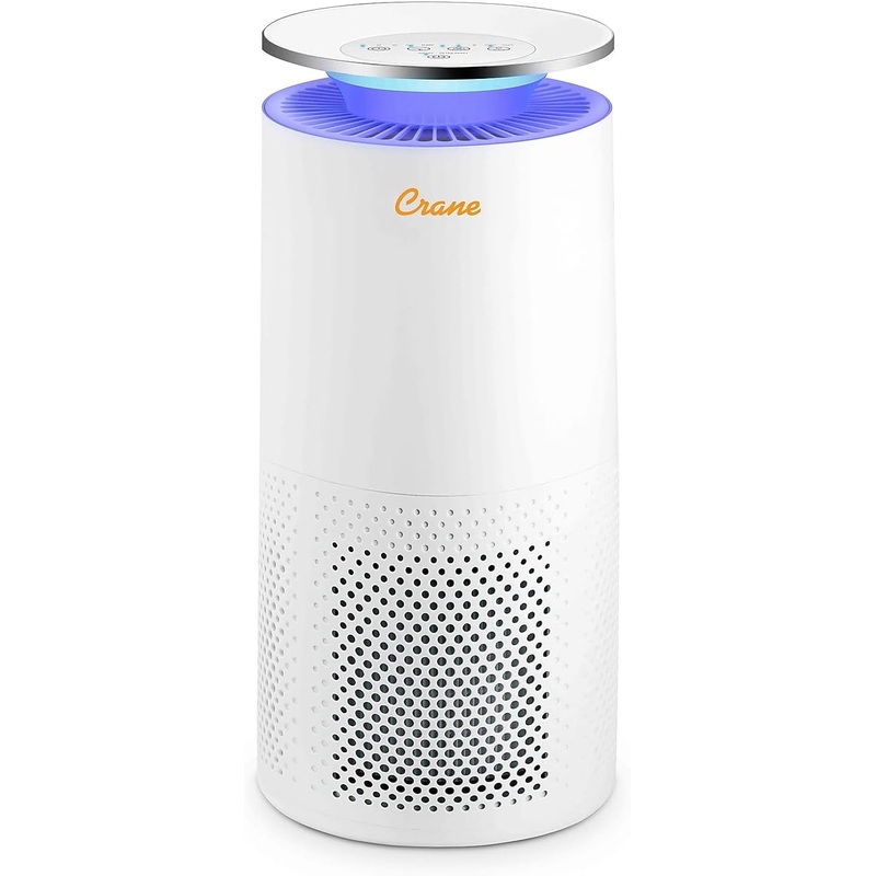 Crane True HEPA Tower Air Purifier with UV Light